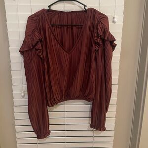 Zara Burgundy Blouse - WORN ONCE